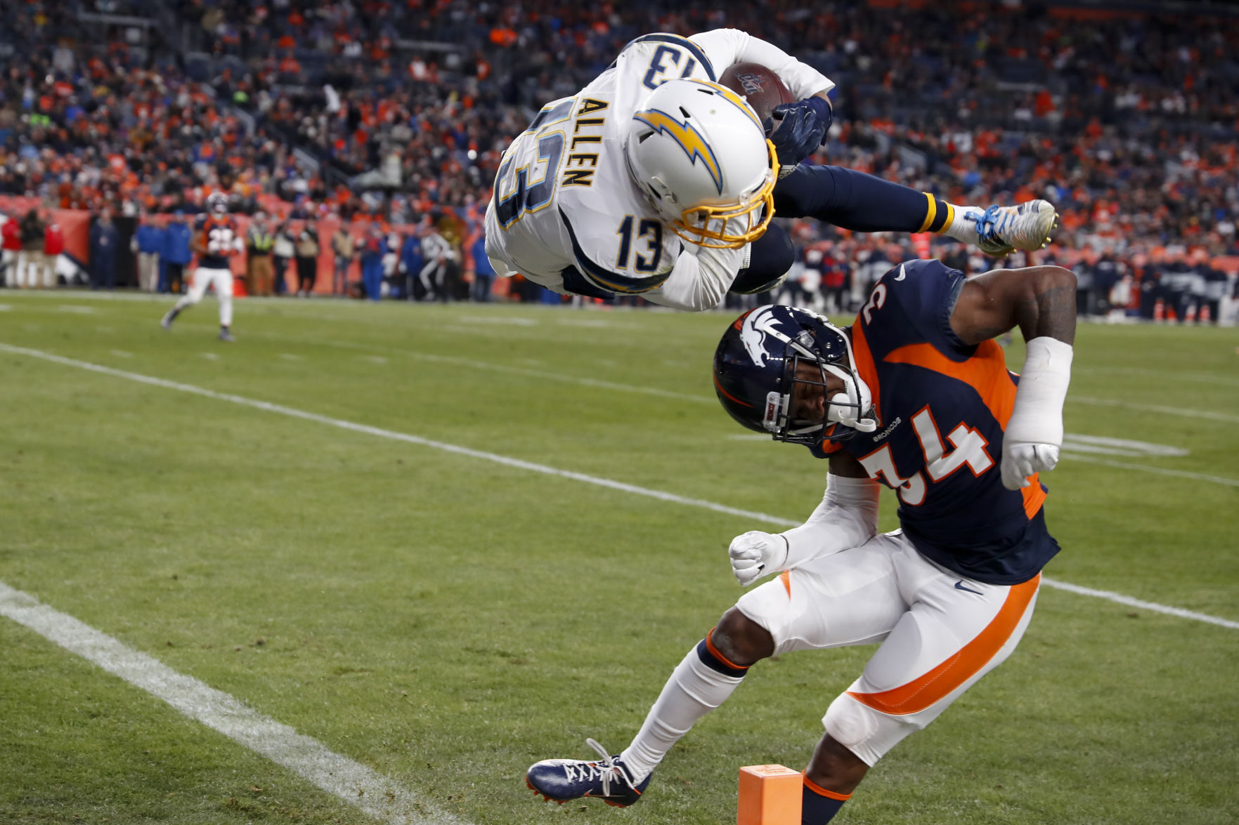APTOPIX Chargers Broncos Football
